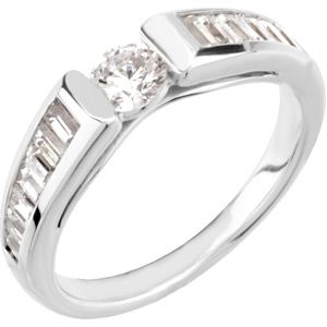 Semi-mount Engagement Ring
