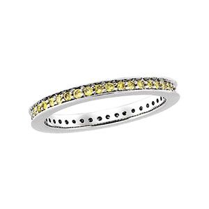 Yellow Diamond Eternity Band
