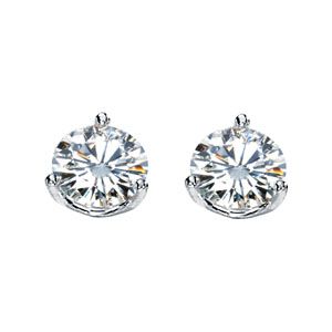 Created Moissanite Earrings