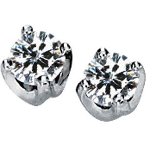 Created Moissanite Solstice Solitaire Earrings