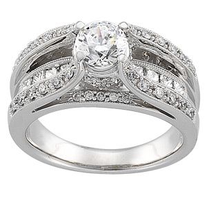 Semi-mount Engagement Ring
