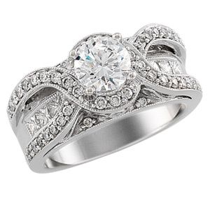 Semi-mount Engagement Ring