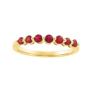 Genuine Ruby Anniversary Band
