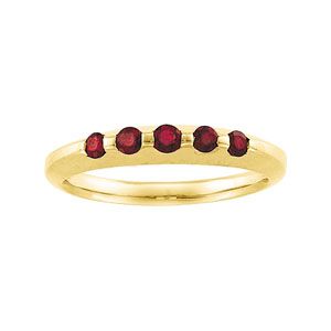 Genuine Ruby Anniversary Band