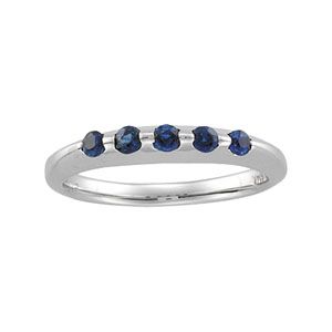 Genuine Sapphire Anniversary Band