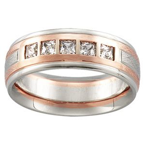 Bridal Comfort Fit Ring Mounting in 14KW/Rose
