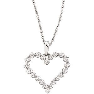 1 ct tw Diamond Heart Necklace