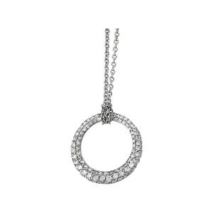 1 1/6 ct tw Diamond Circle Necklace