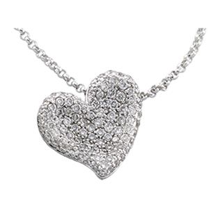 1/2 ct tw Diamond Heart Necklace