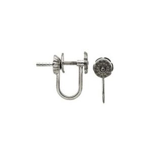 Screw Back Earring with Pearl Post