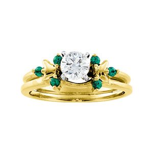 Genuine Emerald Solitaire Enhancer