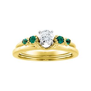 Genuine Emerald Solitaire Enhancer