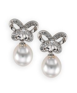 Earring for Large Pearl & Diamonds