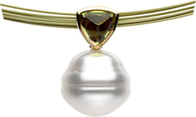Genuine Peridot Semi-mount Pendant