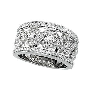 5/8 ct tw Openwork Infinity Design Diamond Band