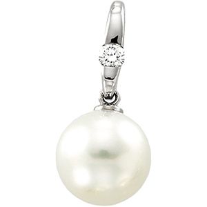South Sea Cultured Pearl & Diamond Pendant