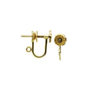 Screw Back Earring with Post & Ring