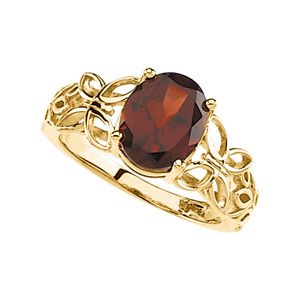 Genuine Mozambique Garnet Ring