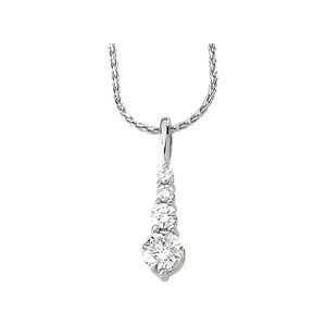 1 ct tw Journey Diamond Pendant
