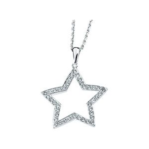 Cubic Zirconia Star Necklace