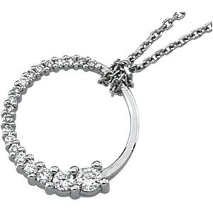 1/5 ct tw Diamond Journey Necklace