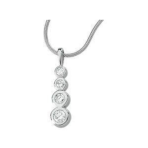 1/2 ct tw Journey Diamond Pendant