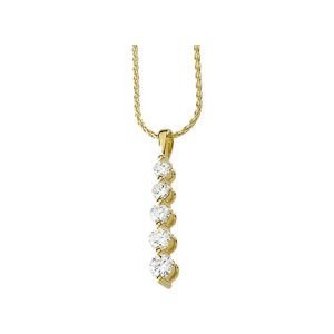 1 ct tw Journey 5-Stone Diamond Pendant