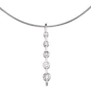 Journey Graduated 5-Stone Bar Pendant Mounting