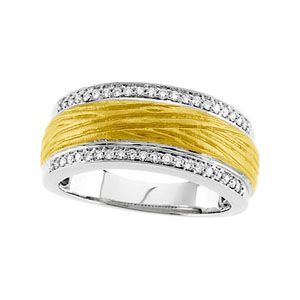 1/5 ct tw Diamond Two Tone Anniversary Band