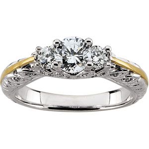 Semi-mount Engagement Ring
