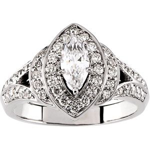 Semi-mount Engagement Ring