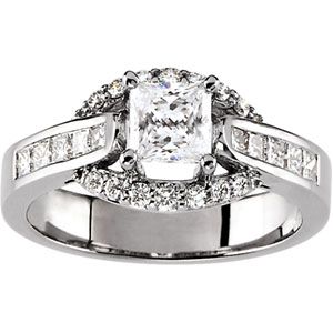 Semi-mount Engagement Ring