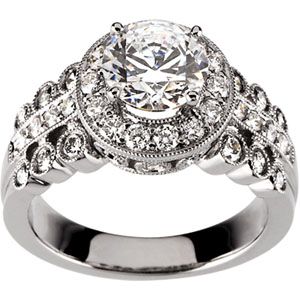 Semi-mount Engagement Ring