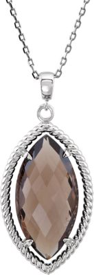 Marquise Shaped Dangle Pendant or Necklace