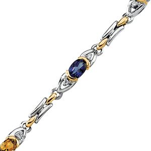 Diamond & Multicolor Gemstone Bracelet