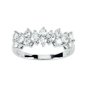 Created Moissanite Anniversary Band