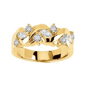 Created Moissanite Anniversary Band