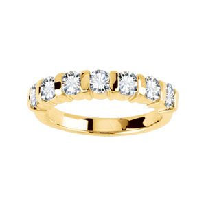 Created Moissanite Anniversary Band