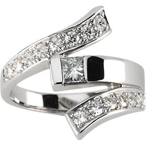 Created Moissanite Ring