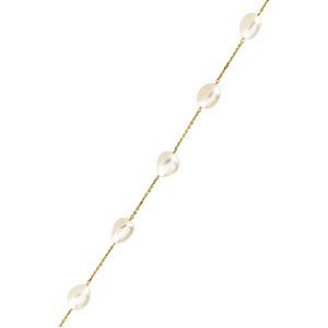 Baroque Pearl Station Necklace