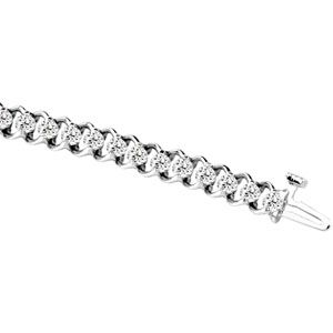Created Moissanite Bracelet