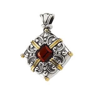 Genuine Mozambique Garnet Cabochon Pendant