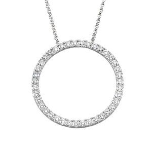 1 ct tw Diamond Circle Necklace