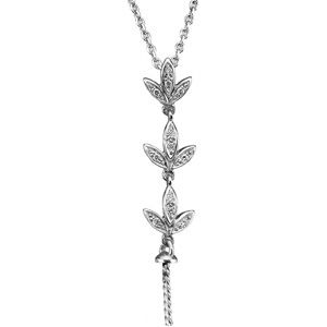 Diamond Semi-mount Necklace