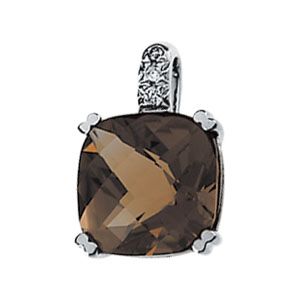 Diamond Semi-mount Pendant for Antique Cushion Stone
