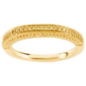 1/6 ct tw Yellow Diamond Band