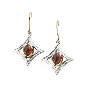 Genuine Mozambique Garnet Cabochon Earrings
