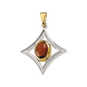Genuine Mozambique Garnet Cabochon Pendant