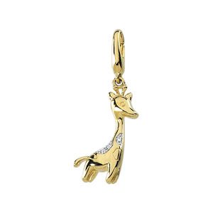 .015 ct tw Diamond Giraffe Charm