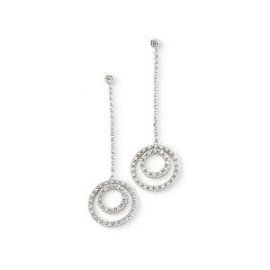 3/8 ct tw Concentric Circles Diamond Earrings